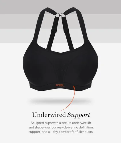 Vista 8 de Panache Sujetador deportivo de alto impacto con aros para mujer