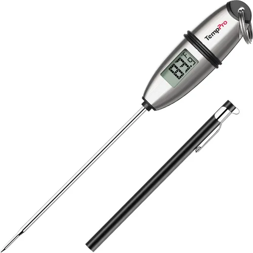 Vista 9 de ThermoPro Dial - Termómetro de carne de lectura instantánea para cocinar, termómetro de alimentos a la parrilla con lente de vidrio, termómetro
