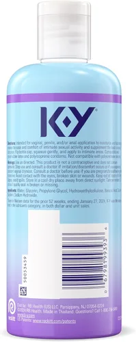 Vista 8 de K-Y Ultragel Water Based Personal Lube for Sex, Non-Greasy, 8.45 FL OZ