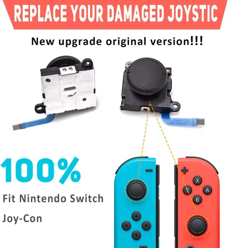 Vista 2 de Joycon Joystick de repuesto para control Fix Drift Nintendo Switch Joy-Con y Switch Lite Joystick de repuesto para palanca analógica