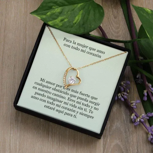 Vista 5 de Collar Amor por Siempre - for Ever Love- para la Mujer que amo con todo mi corazón