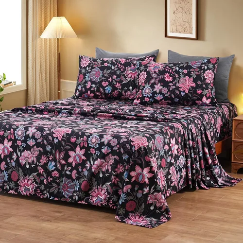 Vista 13 de Bedlifes Juego de sábanas refrescantes de 3 piezas tamaño individual con mezcla de rayón derivado de bambú, suave y transpirable, bolsillo profundo