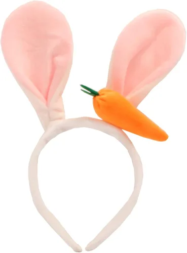 Vista 2 de Adorable vestido de conejo de Pascua rosa para niñas pequeñas, vestido de princesa de conejo, orejas de conejo de peluche, carnaval, princesa