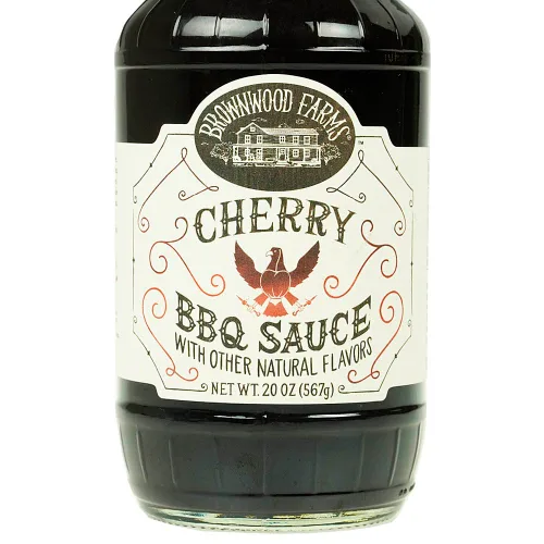 Vista 5 de Brownwood Farms - Salsa BBQ de cereza - 20 onzas, paquete de 2 - Sabores dulces y picantes - Barbacoa para untar sin gluten para carnes, verduras