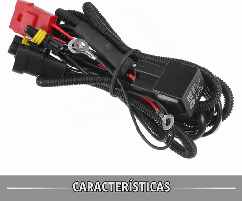 Vista 5 de HID Arnés de relé de cableado de batería de 4.9 ft / 4.9 pies de largo 9006/9012/H10/9005 HID Lámparas Kit de relé de enchufe de 12 V Ruber