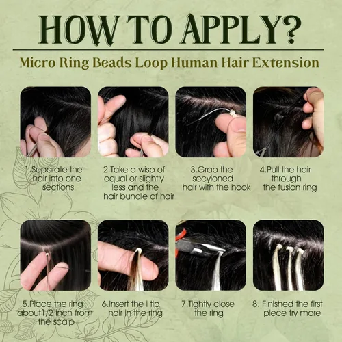 Vista 12 de RUNATURE Extensiones de cabello humano con punta en U, color marrón ceniza a rubio platino