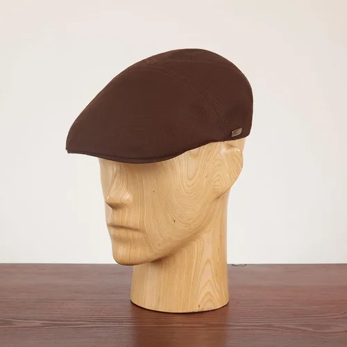 Vista 5 de Sterkowski Ivy Five Newsboy - Gorra plana de algodón 100% suavizado para hombre, gorra transpirable de 5 paneles sin forro