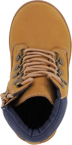 Vista 4 de Nautica Botas Chukka para niños con diseño de botines con cordones y cremallera, para niños y niñas, zapatos de vestir, talla para niños pequeños