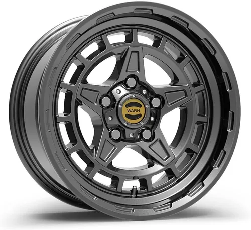 Vista 6 de WARN 106683 Tapa central estilo buje, se adapta a: Jeep Wrangler JL, JK y Gladiator JT - Negro
