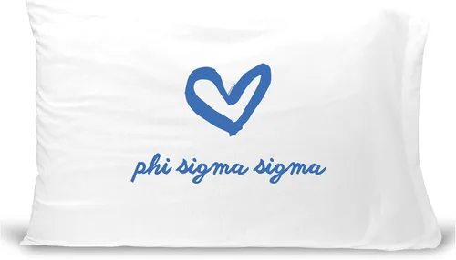 Vista 28 de sockprints Funda de almohada Alpha Chi Omega - Nombre de la hermandad con diseño de corazón. Funda de almohada 100% algodón tamaño estándar 20 x 30