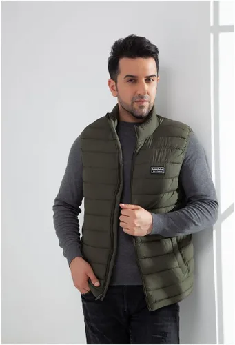 Vista 4 de Rokka&Rolla Chaleco acolchado ligero sin mangas para hombre