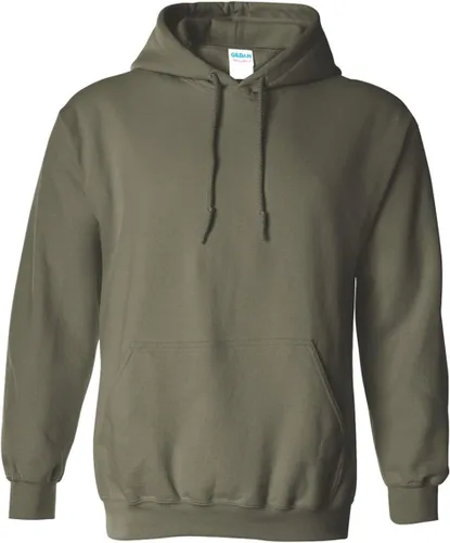 Vista 37 de Gildan - Sudadera con capucha para hombre, mezcla pesada, cordón de ajuste, Rosa de seguridad