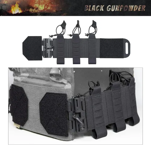 Vista 6 de Hebillas magnéticas tácticas elásticas Cummerbund de liberación rápida modelo TC1