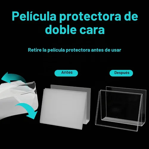 Vista 8 de Boloyo Soporte vertical de acrílico para postales, 4 x 6 pulgadas, 1 soporte transparente para tarjetas, caballete, soporte para tableta