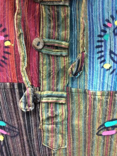 Vista 6 de Sudadera con capucha para hombre con estampado de rayas