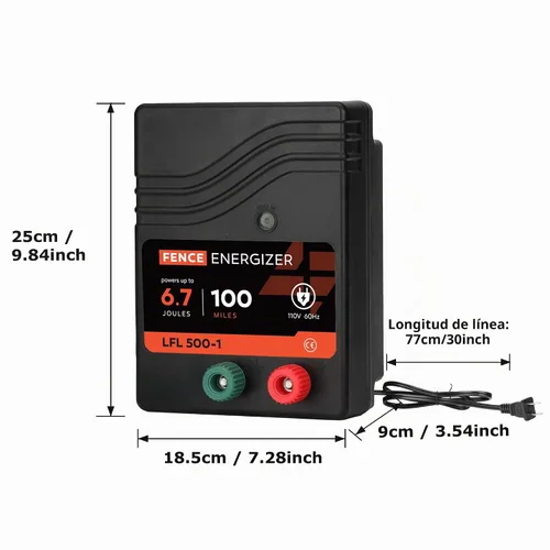 Vista 9 de Cargador eléctrico de la cerca, Energizer eléctrico de la cerca 6,7 Joule