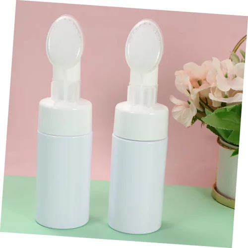 Vista 6 de FOMIYES Botella de espuma de jabón 3.4 fl oz de viaje cosméticos botella cepillo cabeza espuma vacía para artículos de tocador