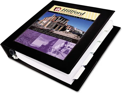 Vista 4 de Avery® Carpeta resistente con 3 anillas, anillos EZD® de 2 pulgadas, 1 carpeta negra (68032)