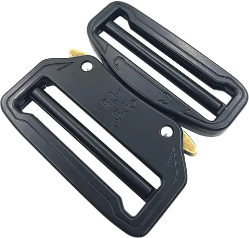 Vista 11 de Hebilla de cinturón táctica ajustable dual de metal, hebilla de cinturón resistente de 1 pulgada (0.984 in)
