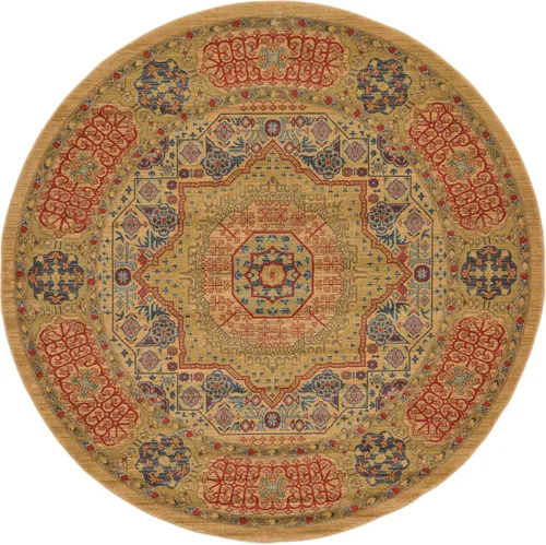 Vista 11 de Unique Loom Palace Collection - Alfombra bohemia tradicional, medallón, vintage (2 pies x 3 pies, rectangular, azul claro/bronceado)