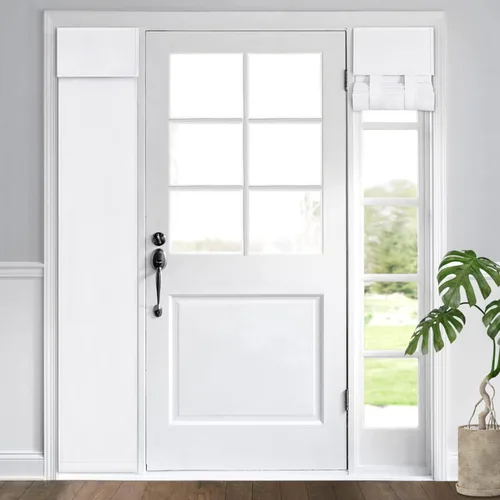 Vista 105 de HOMEIDEAS Cortinas Opacas para Aula para Puerta Principal, Cubierta de Ventana de Puerta de Aula, Persianas de Privacidad con Aislamiento Térmico