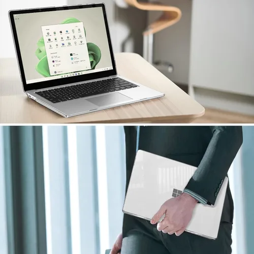 Vista 8 de Fintie Funda para portátil Surface de 13,5 pulgadas 5/4/3 con teclado de Cristal transparente