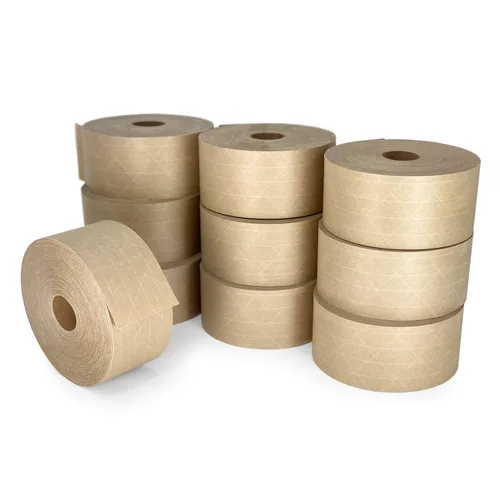 Vista 8 de IDL Packaging Cinta engomada Kraft activada por agua de 2.83" x 450', 30lb