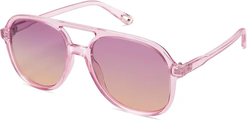 Vista 10 de SOJOS Gafas de sol de aviador polarizadas retro para mujer SJ2174 Tortuga ámbar/marrón