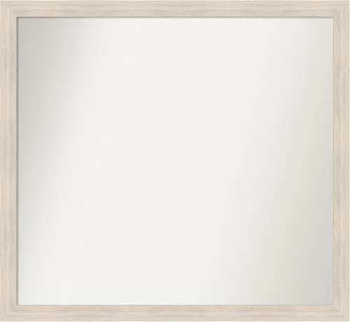 Vista 95 de Amanti Art Espejo personalizado, espejo de baño estrecho Alexandria White Wash, espejo de pared o espejo de tocador de baño sobre el fregadero