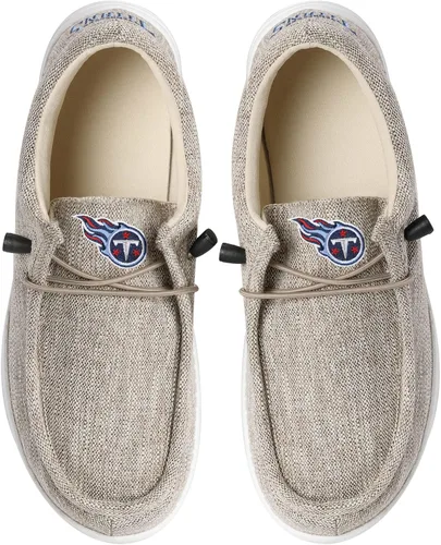 Vista 27 de FOCO Men's NFL Team Logo Lightweight Loafers Lace Up Cotton Knit Shoes