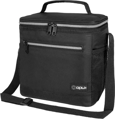Vista 21 de opux Lonchera térmica para hombres y mujeres, bolsa de almuerzo para el trabajo y la escuela, a prueba de fugas, hielera suave tipo tote