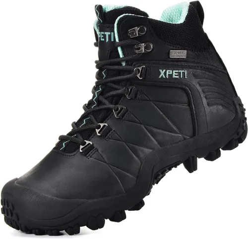 Vista 2 de XPETI Botas de senderismo impermeables de piel Quest para mujer