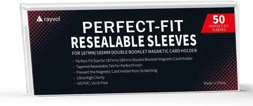Vista 9 de Team - Bolsas para tarjetas magnéticas 35PT, 300 unidades Exact-fit resealable sleeves protect 35PT magnetic card holders from dust, scratches