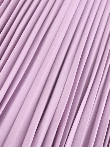 Vista 7 de AOMEI Vestido midi elegante plisado con cuello cuadrado y mangas con volantes para mujer