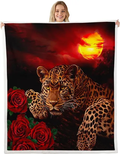 Vista 24 de Feelyou Butterfly Throw Blanket Butterflies Print Soft Fleece Sherpa Cozy Fuzzy Plush Warm Glitter Colorful Fuzzy Plush Throw Animal 40"x50" for Bed