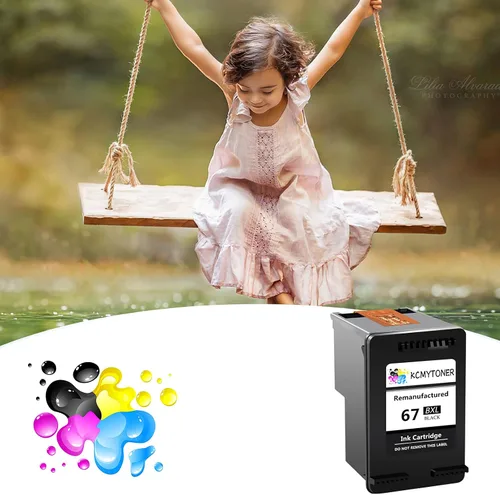Vista 6 de Cartucho de tinta remanufacturado de alto rendimiento de repuesto para HP 67 XL 67XL compatible con impresora Envy 6052 6055 Envy Pro 6455 6475