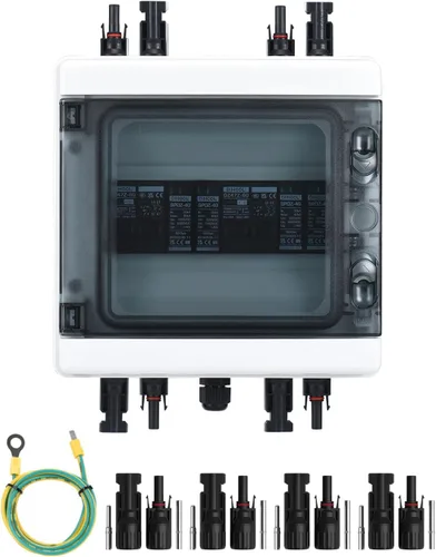 Vista 10 de DIHOOL Caja de interruptor de desconexión de panel solar Caja de disyuntor de CC de 40 amperios, caja combinadora de 1000 V PV para RV