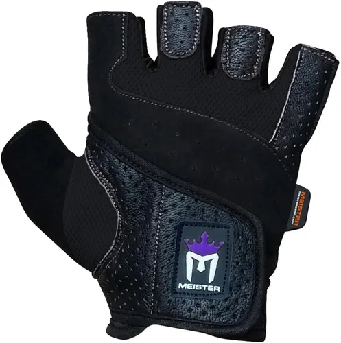 Vista 2 de Meister, guantes de mujer para levantamiento de peso con agarre, de piel sintética Amara lavable, XS