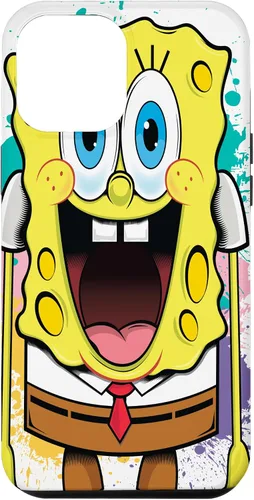 Vista 26 de Funda para iPhone 17 de Bob Esponja con salpicaduras de pintura