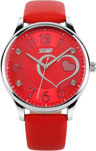 Vista 7 de IJAHWRS Reloj analógico para mujer, reloj de pulsera de cuarzo para mujer, correa de cuero, cara grande, divertido y lindo reloj