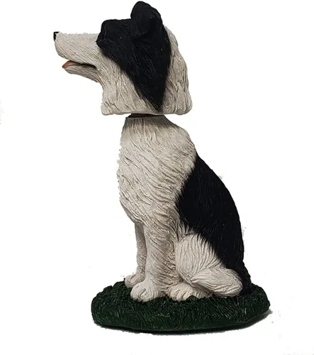 Vista 2 de Animal Den Border Collie - Figura de perro Bobblehead para regalo para tablero de instrumentos de automóvil