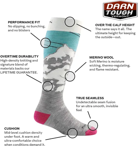 Vista 2 de Darn Tough Yeti Cushion OTC Sock - Mujer