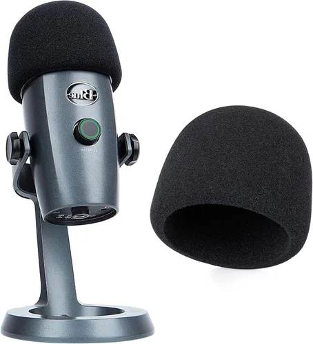 Vista 9 de Soporte de micrófono Yeti Nano con filtro pop - Soporte de brazo de boom de micrófono con cubierta de espuma y parabrisas para micrófono Blue Yeti