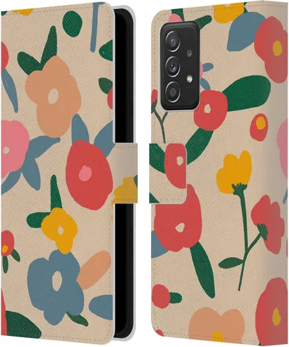 Vista 146 de Head Case Designs Officially Licensed Ninola Ditsy Flowers Yellow Nature Bold Leather Wallet Case Compatible with Samsung Galaxy A07 4G