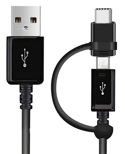 Vista 7 de Cable de datos USB de 5 A completo funciona para DJI Osmo Action con adaptador MicroUSB y USB tipo C para velocidades de carga rápida dual Blanco