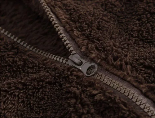 Vista 4 de Chaqueta con capucha de forro polar con cremallera para niños y niñas