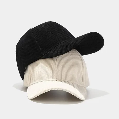 Vista 4 de Gorra de béisbol de pana personalizada bordada con texto personalizado para papá de algodón para hombres y mujeres sombrero