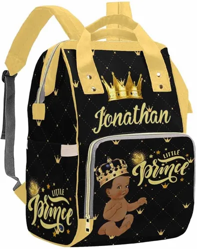 Vista 27 de Artsadd Bolsa de pañales con nombre personalizado para bebé, mochila para mamá y papá, pattern 01, Mochilas Daypack