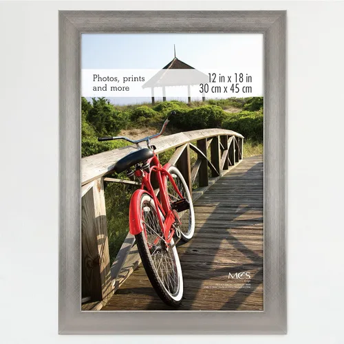 Vista 68 de MCS Marco para póster con estilo de museo, 11 x 17 pulgadas, madera de granero, vertical y horizontal, para colgar en la pared, marco grande