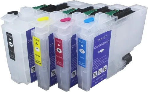 Vista 3 de UPink LC406 LC406XL Cartucho de tinta recargable vacío de alto rendimiento compatible con impresora Brother MFC-J4335DW J4345DW J4535DW J5855DW
